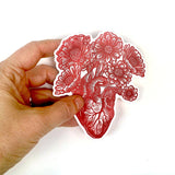 El Corazon/Heart Vinyl Sticker