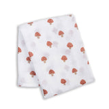 Muslin Cotton Swaddle Blanket - Large - Mushrooms