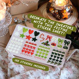DIY Ornament Kit | Set of 8 Paper Ornaments + 100 Stickers