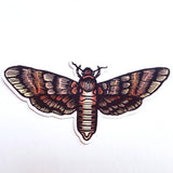 Hawk Moth Vinyl Sticker 4.25"w
