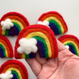 Felted Rainbow Decoration