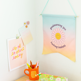 Good Morning You Fucking Badass Large Wall Hanging
