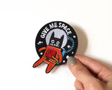 Give Me Space- Cat Astronaut Iron-On Patch