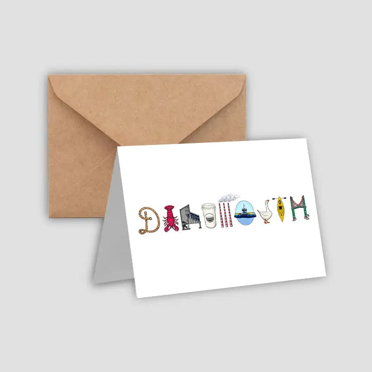 Dartmouth symbols greeting card Trainyard Store