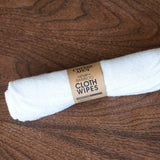 Hemp+Bamboo Cloth Wipes: 5pk