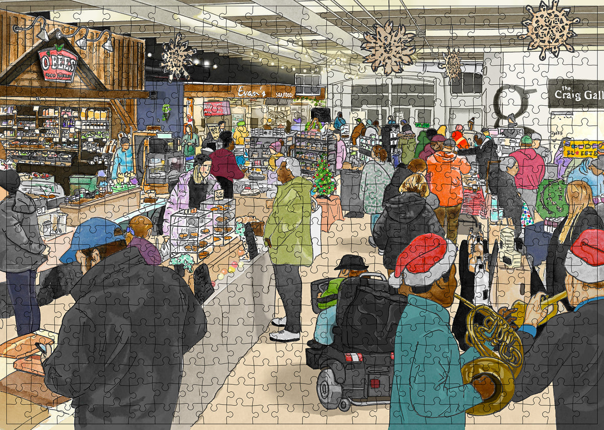 Alderney Market Puzzle 504 Pieces Trainyard Store