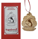 Wooden Ornament with Illustrated Envelope