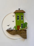Cliffside Cottage Ornament Disc