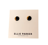 Classic Circle Ceramic Stud Earrings