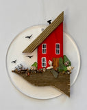 Cliffside Cottage Ornament Disc