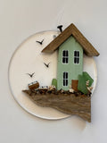 Cliffside Cottage Ornament Disc