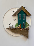Cliffside Cottage Ornament Disc