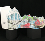 Peggy's Cove Lighthouse Tri-Fold Greeting Card