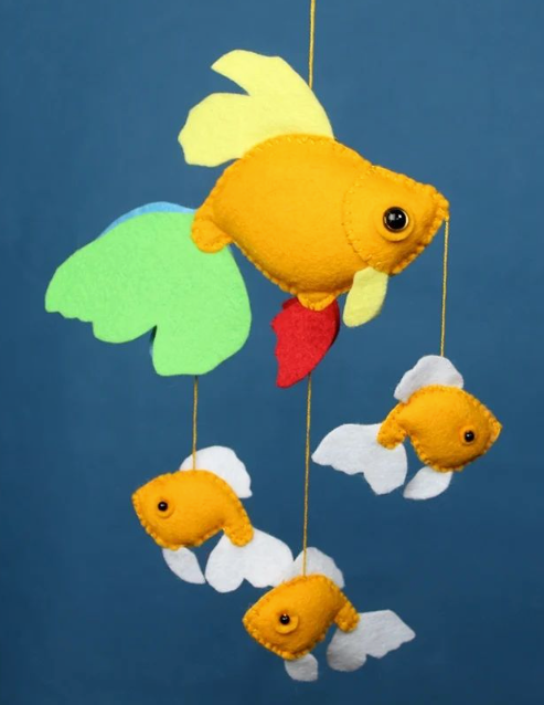 Goldfish Mobile Stitching DIY Kit