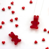 Glass Gummy Bear Necklace