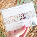 Floral Collage Pressed Flower Notecard Set