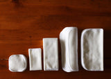 Hemp+Bamboo Cloth Wipes: 5pk