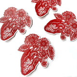 El Corazon/Heart Vinyl Sticker