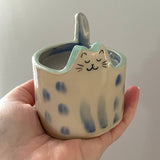 Soy Wax Candle in Reusable Ceramic Cat Container