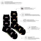Women's Rainbow Inclusive Socks Sm