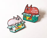 No Desire to Fit In - Cat Iron-On Patch