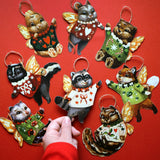 DIY Ornament Kit | Set of 8 Paper Ornaments + 100 Stickers