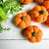 Felted Orange Pumpkin