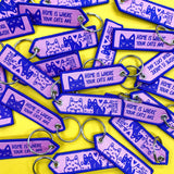 Home Is Where Your Cats Are - Pennant Keychain