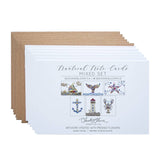 Nautical Pressed Flower Note Card Set