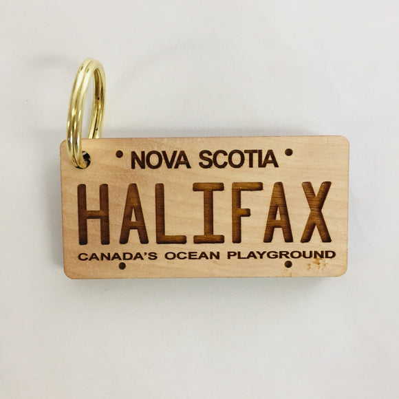 Halifax Licence Plate Key Chain