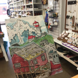Peggy's Cove Lighthouse Tri-Fold Greeting Card