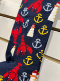 Maritime Icons Socks - 2 Sizes (Navy)