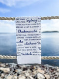 Maritime Slang Flour Sack Tea Towel