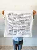 Maritime Slang Flour Sack Tea Towel
