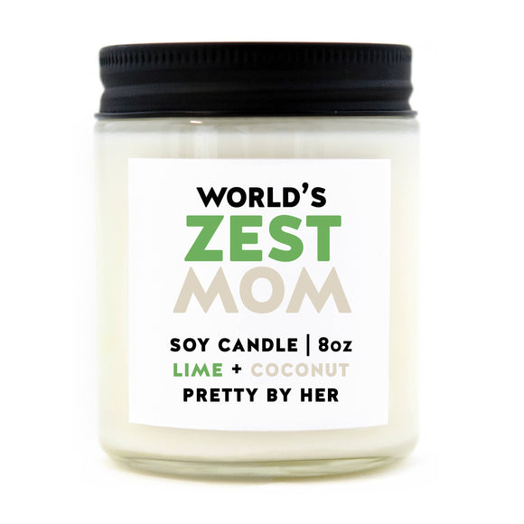 World's Zest Mom Soy Wax Candle