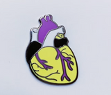 Anatomical Pride Heart Enamel Pin - Assorted Flags
