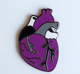 Anatomical Pride Heart Enamel Pin - Assorted Flags