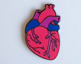 Anatomical Pride Heart Enamel Pin - Assorted Flags