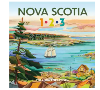 Nova Scotia 1-2-3 Board Book Yolanda Poplawska