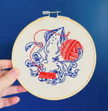 Squid Balling Yarn DIY Embroidery Kit