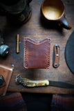 Leather Slim Wallet - Bourbon Brown