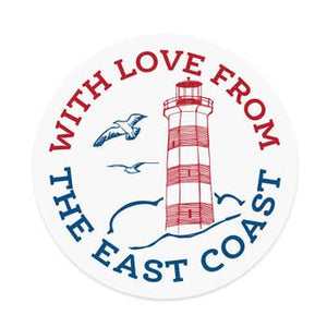 With Love From The East Coast Sticker