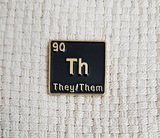 Pronoun Enamel Pin