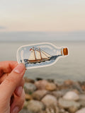 Ship In A Bottle Sticker