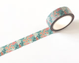 Vintage Floral Washi Tape - 15mm x 10m