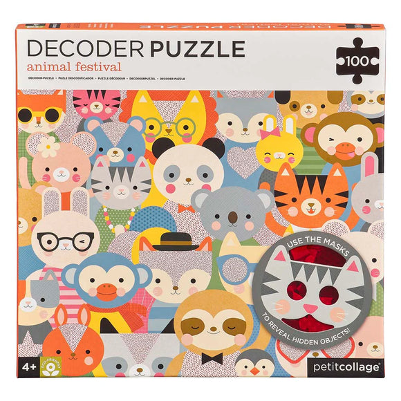 Animal Festival Decoder Puzzle - 100 Pieces