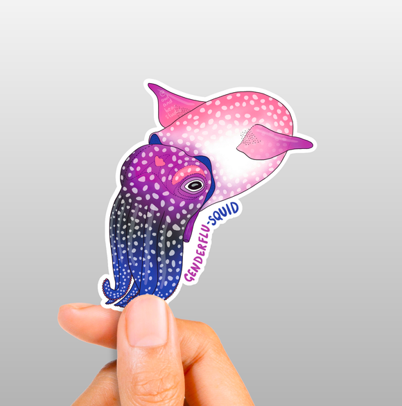 Genderflu-Squid Sticker