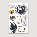 The Kitty-Cat -Temporary tattoos