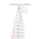 Muslin Cotton Swaddle Blanket  - Vintage Bears