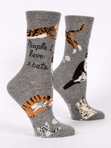 People I Love: 1. Cats - Crew Socks